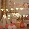 Birthday Party LED Curtain Lights & Decorative Props Set
