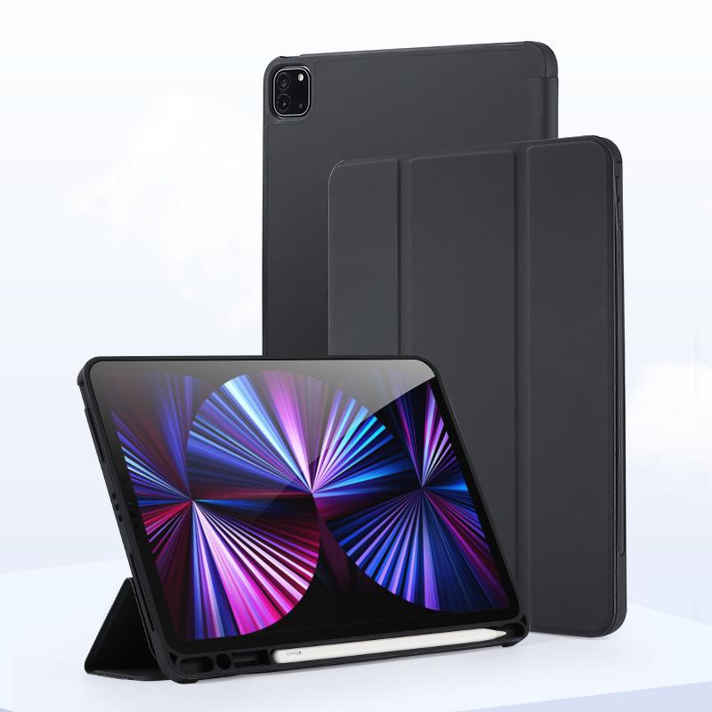 iPad 10.2/Pro 3/4/Air 5/Mini 5/6 Case with Pen Slot, Soft Leather Shell