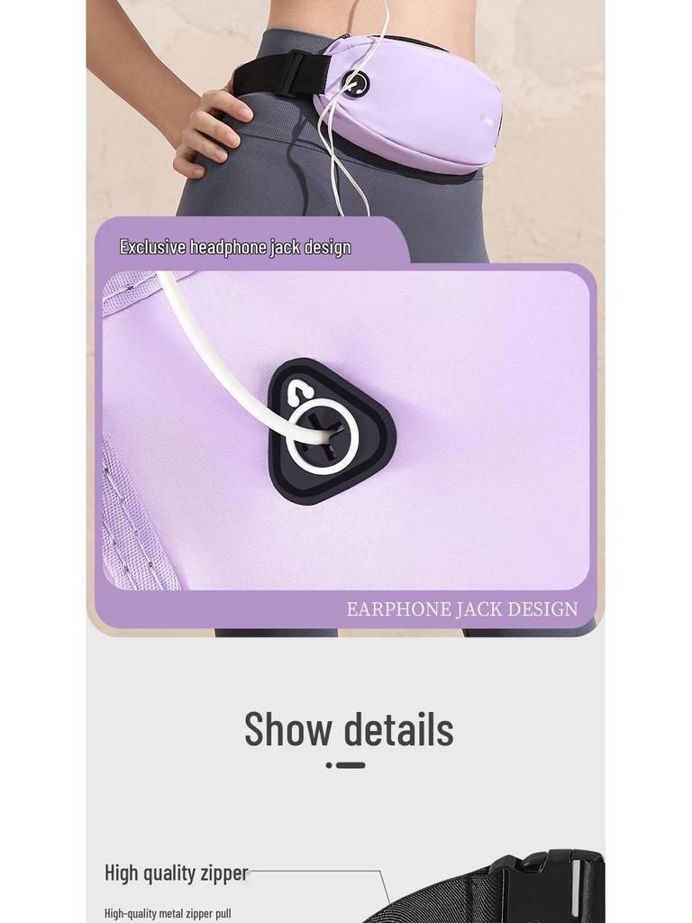 Women's Waterproof Running Waist Pack - Large Capacity, Invisible Storage for Outdoor Fitness & Travel