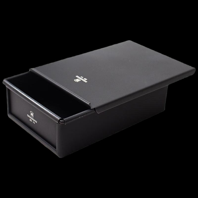 Чорна антипригарна форма для хліба San Neng з кришкою