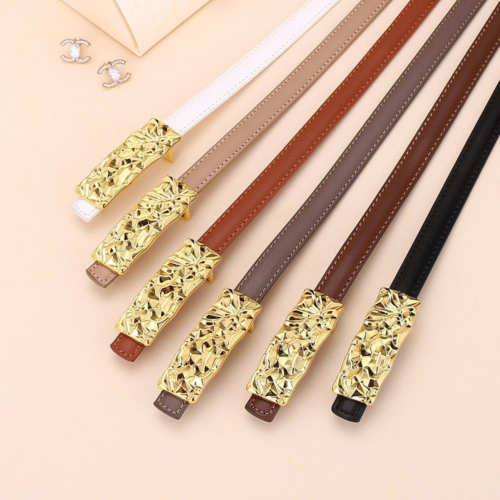 Belt Women'S Leather Belt Dress Fine Belt Women'S Premium Business