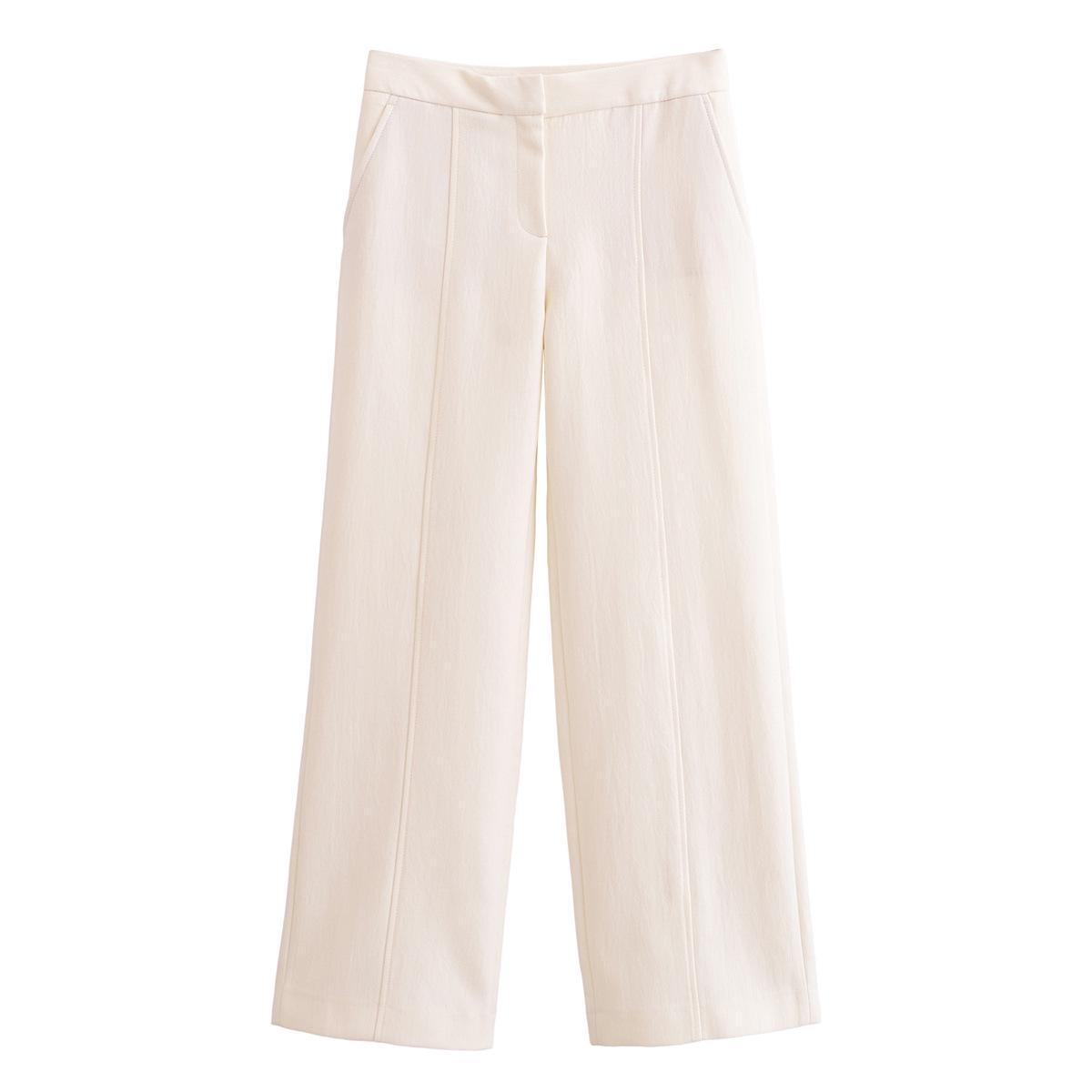 

2025 Весна Женский Европейский и Американский Стиль Двубортный Топ с Длинными Брюками Small