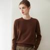 100% Pure Cashmere Women's Loose Round Neck Sweater - Versatile Knitwear for Autumn/Winter