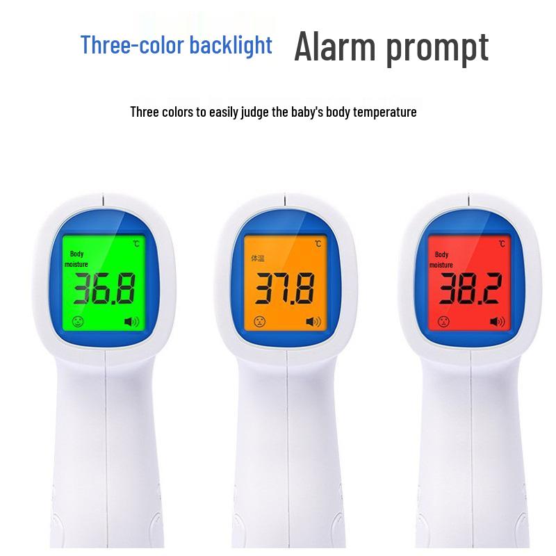 Высокоточный термометр для лба Kefu с трехцветной подсветкой для младенцев, взрослых и детей KF-HW-002 (Voice White)