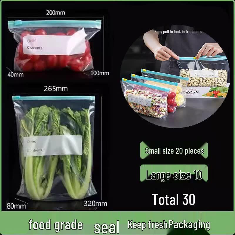 Food Grade Reusable Zipper Freezer Bags