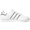 Adidas Superstar White Black Unisex Sneakers Cloud-White Core-Black Blue-Bird GV7186
