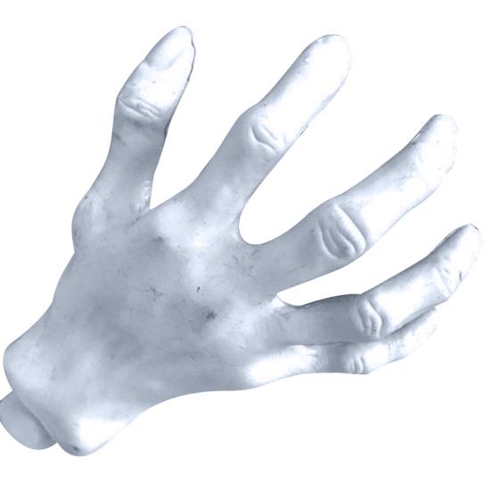 Yousheng 2Pcs Artificial Creepy Plastic Hands Bar Haunted House Decoration Halloween Prop