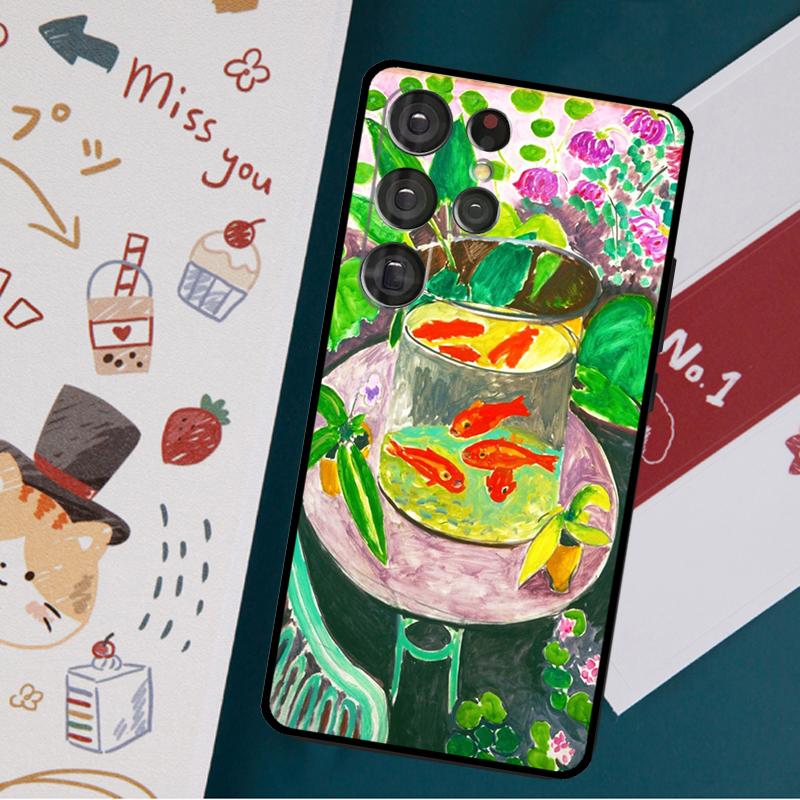 Husă cu pictură artistică Henri Matisse pentru Samsung Galaxy S23 S21 S22 Ultra Plus S20 FE Note 20 Note 10 S8 S9 S10 Plus