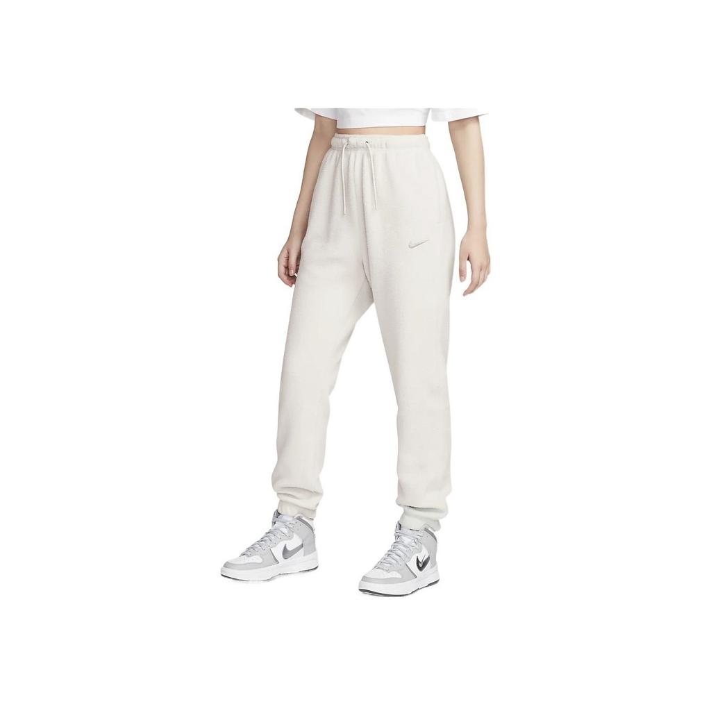 Nike Embroidered Logo Jogger Pants Women Bottoms Light-Bone DQ6813-072
