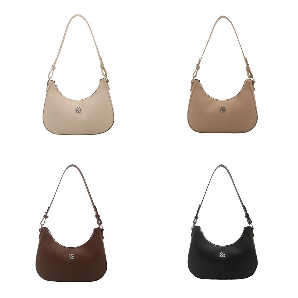 Minimalist Shoulder Bag Pu Material With Zipper Closure For Daily Use
