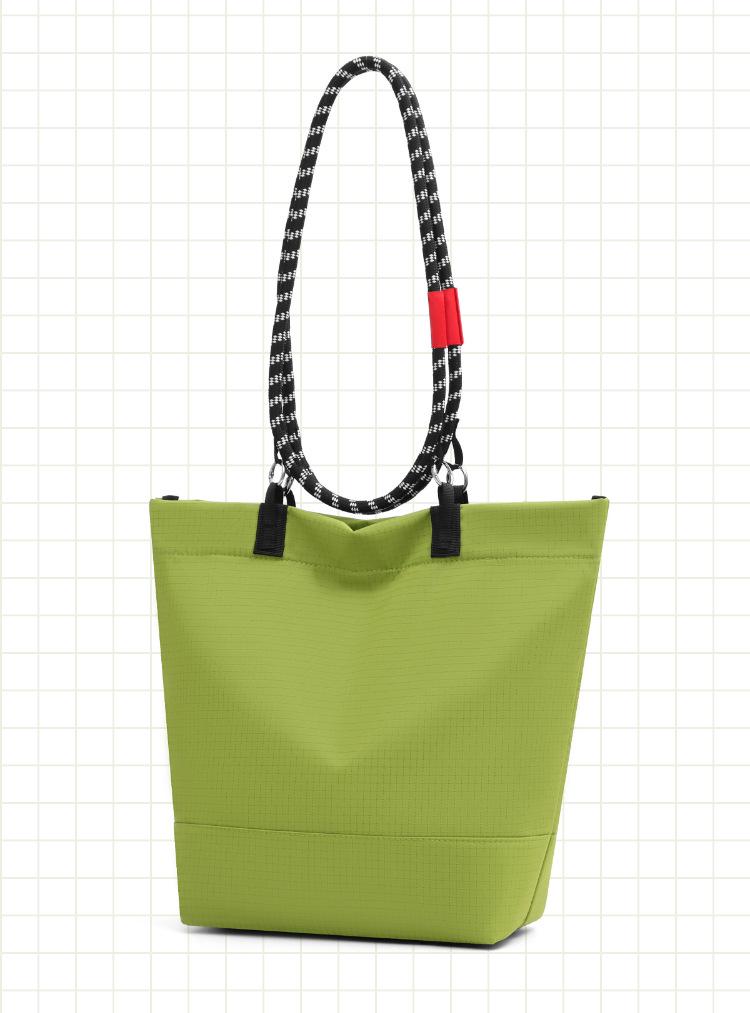 Wasserabweisende Nylon-Tragetasche: Einfarbig, Ein-Schulter-Tragetasche, Große Kapazität, Für Pendler & als Wickeltasche mit mehreren Fächern