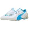 Puma Olympique Marseille X  V-S1 Comfortable Retro Football Shoes Unisex Football Shoes White Blue 406319-01