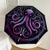 1pc Cosmic Octopus Mandala Umbrella with Plastic Handle,Suitable for All Seasons Home Travel Outdoor UmbrellaDD1208