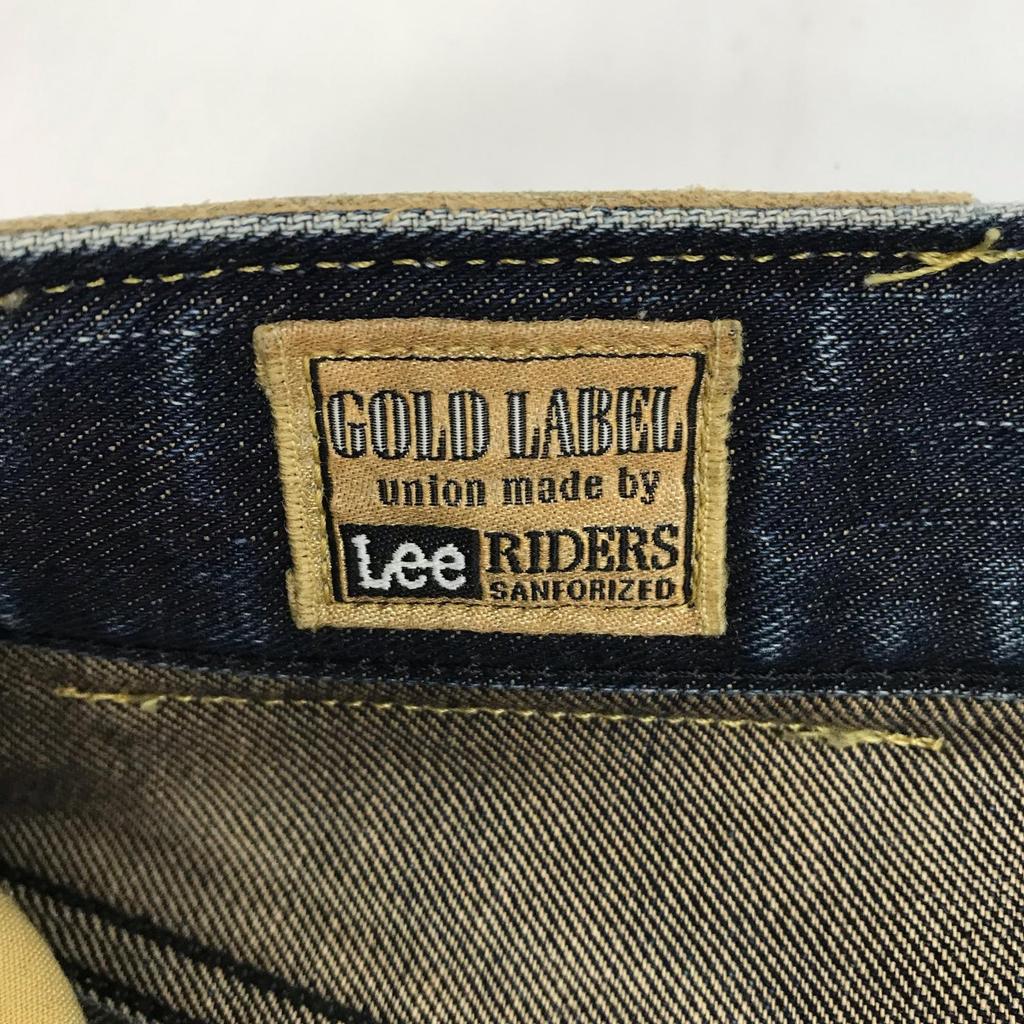 Vyrobeno v Japonsku Lee Riders GOLD LABEL Džíny W29 Pánské S-M Vnitřní délka nohavice 79cm Modré(POUŽITÝ)