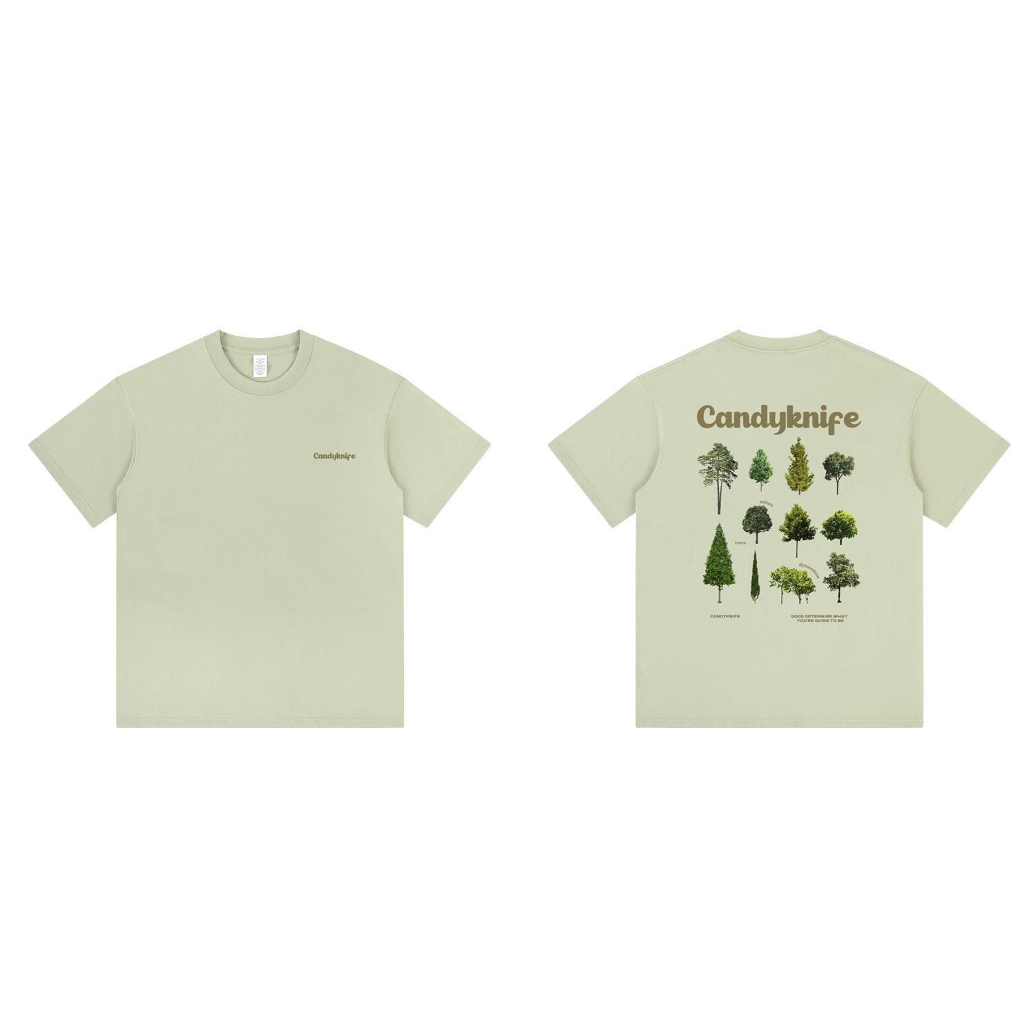 

Мужская футболка с круглым вырезом в американском ретро-стиле с принтом джунглей - Повседневная летняя с коротким рукавом M