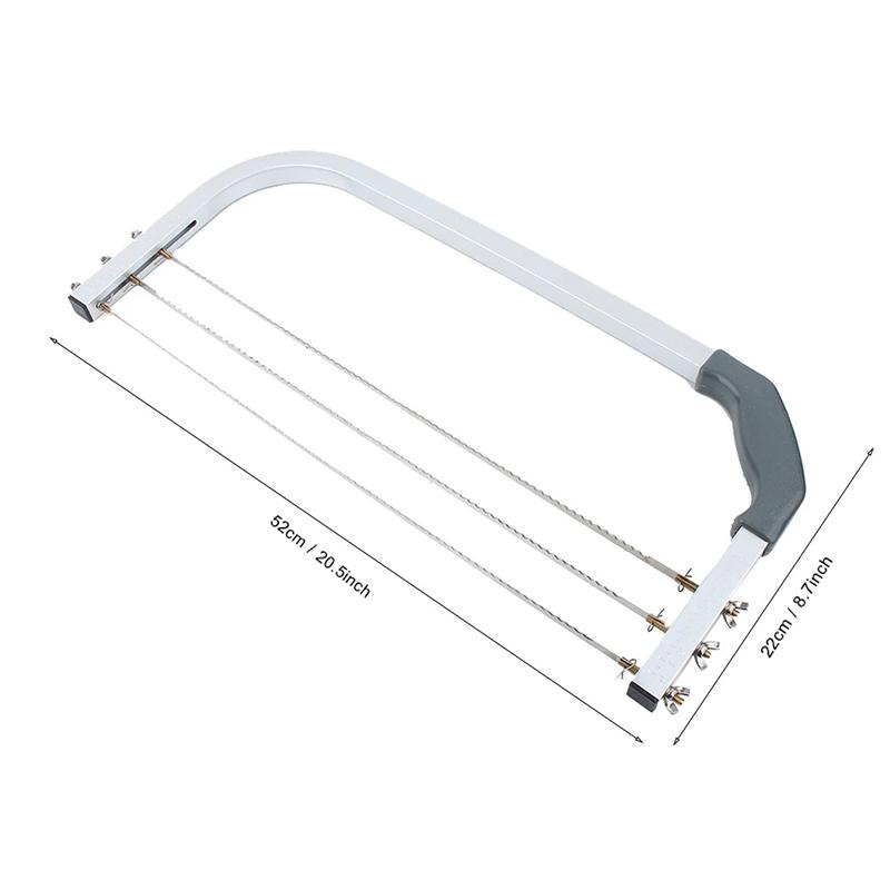 Adjustable Cake Leveler Stainless Steel Cake Cut Slicer 3Blades Cut Saw Diy Butter Bread Divider Pastry Knife Baking Supplies