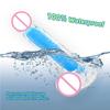 Double-layer Transparent Luminous Dildos Jelly Dick Anal Plug Dilator Sex Toys for Men Women Erotic Clitoris Vaginal Masturbator