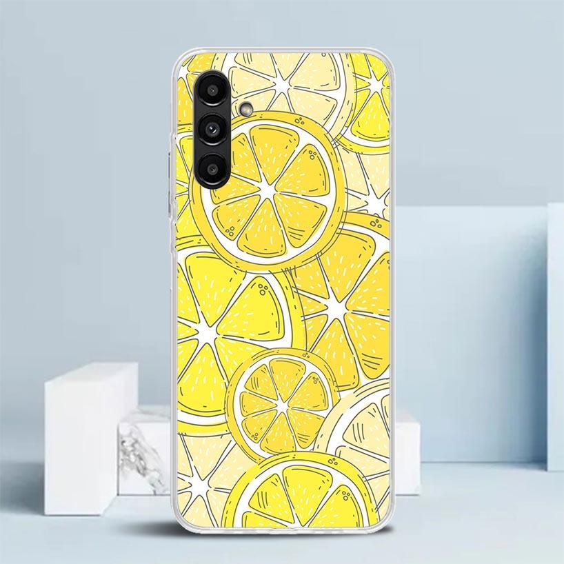 Letní ovoce Citronový kryt pro Samsung Galaxy A17 A37 A57 A16 A26 A36 A56 A15 A14 A55 Pouzdro na telefon A13 A53 A25 A35 A24 A34 A23 A33