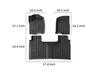 Compatible TPE Floor Mats for 2012-2023 GMC Sierra & Chevrolet Silverado.