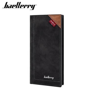 Men Fashion Long Wallets Vintage Design Card Holder Artificial Leather Money Bags Purse