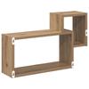 Wall Shelf Wall Mount Artisan Oak 55 X 15 X 35 Cm