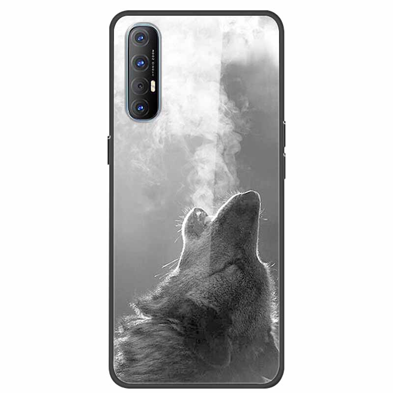 Glass Case For Oppo Reno 3 Pro 5G Case Soft Bumper Hard Tempered Glass Back Cover For Oppo Reno3 Pro 2019 Phone Case Funda Bag