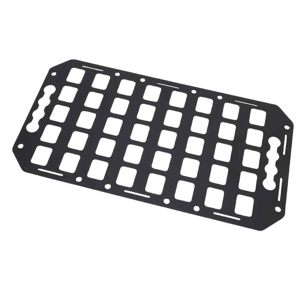 Truck Bed Molle Panel 16.61x8.86x0.08in Easy To Remove Aluminum L Track Molle Panel Organizer for Cars SUVs Pickup Van