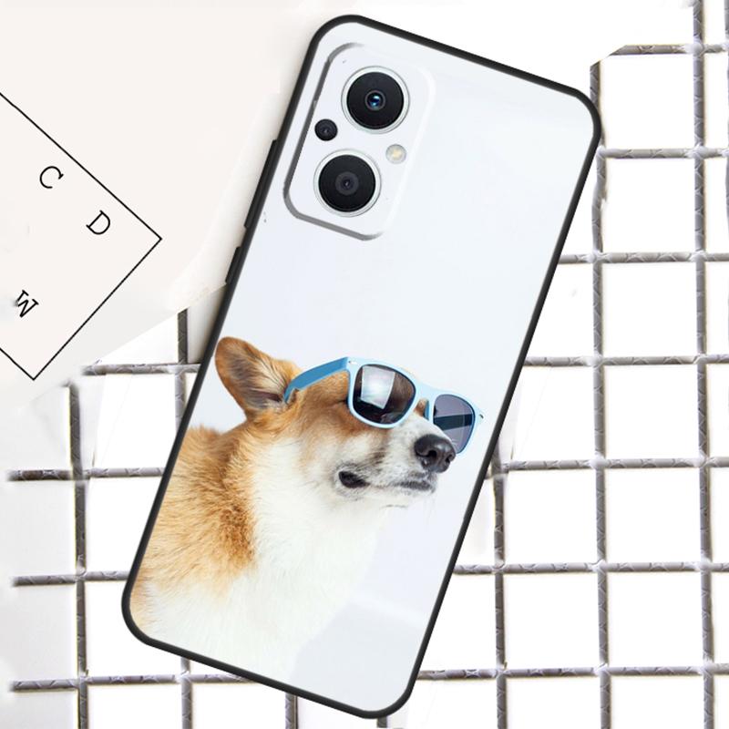 Cartoon Corgi Hund Handyhülle Für OPPO Reno 14F 14 13 12 11 F 10 Pro 8T 7 8 Lite OPPO Find X8 X6 X5 Pro Hülle