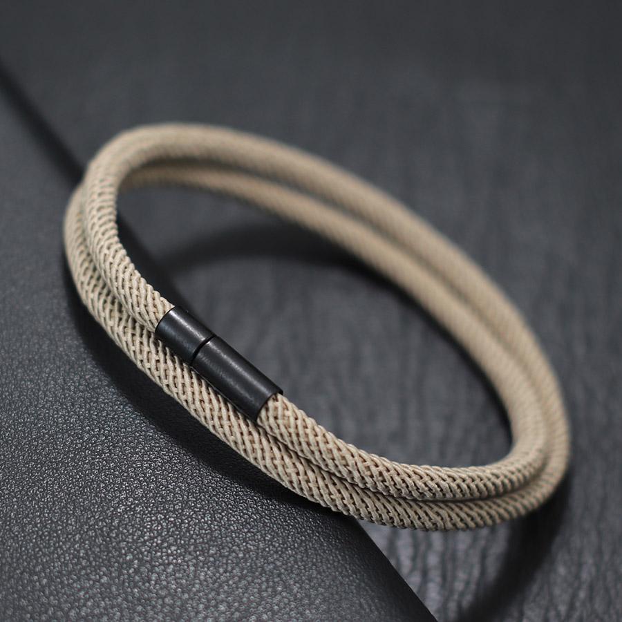 Lucky Red Men Bracelet Bilayer Milan Thread Wrap Braclet Outdoor Camping Survival Braslet Lucky Red Amulet Brazalete Pulseria