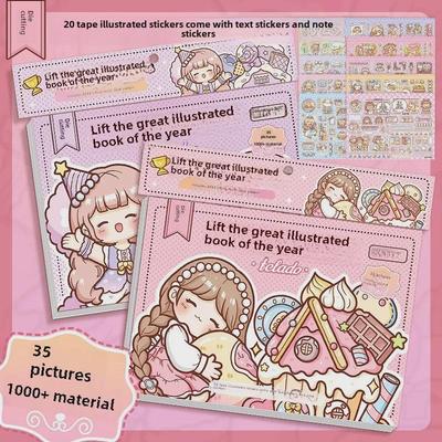 Tirado Cute Illustration Notebook with Stickers & Decorative Paper Patterns