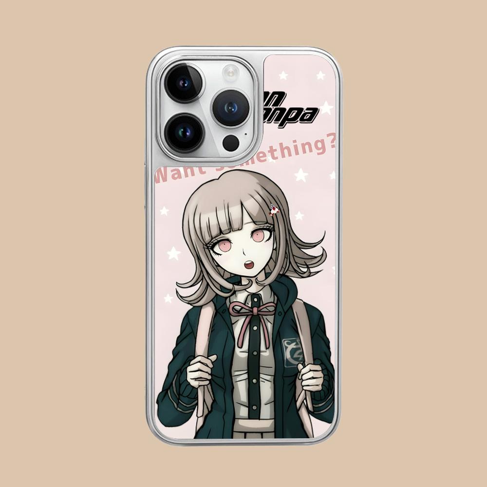 Danganronpa Chiaki Nanami Phone Case for iPhone 17 16 15 14 13 12 11 Air Pro Max Plus Electroplated Silver Cover