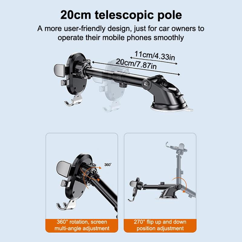 Universal Car Air Vent Mount 360 Rotating GPS Phone Holder Sucker Bracket for  and Safe Driving