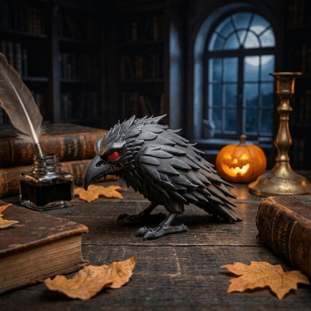 Realistic Crow Ornaments Gothic Style Halloween Decor Prop Desktop Ornaments Gothic Lovers Gift