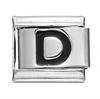 Fashion Black 26 English Letters Italian Charm Links Fit 9mm Stainless Steel Bracelet Making Women Men Jewelry Accessories