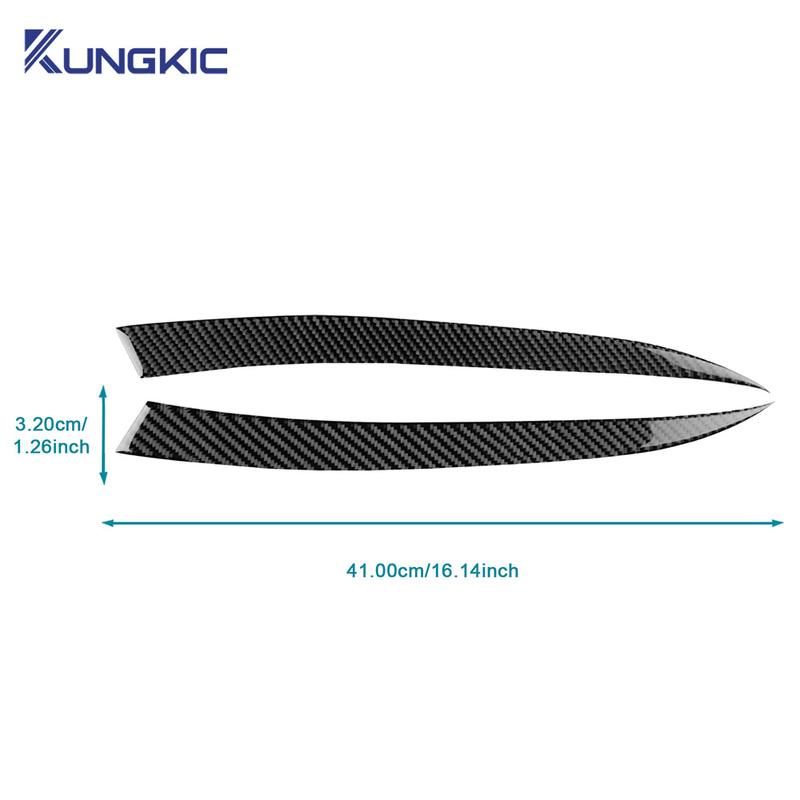 Real Soft Carbon Fiber Sticker For Mazda 3 Axela BP      2024 2025 Car Lamp Eyebrow Decor Trim Accessories