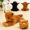 Kawaii Simulation Hochlandrind Plüschtiere Tier Kuh Stofftier Wildyak Plüsch Weiche Puppe Geburtstagsgeschenk Kinder Mädchen Junge Bison Dekoration