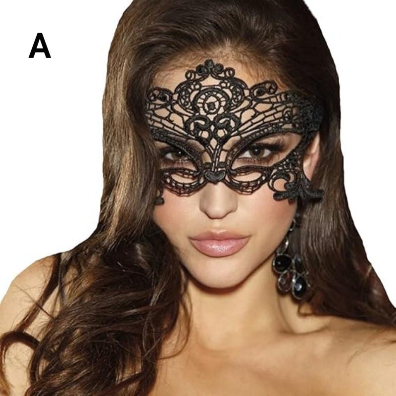 Lace Mask Masquerade Venetian Eyemask Halloween Sexy Woman Lace Mask for Halloween Masquerade Carnival Party Costume Ball