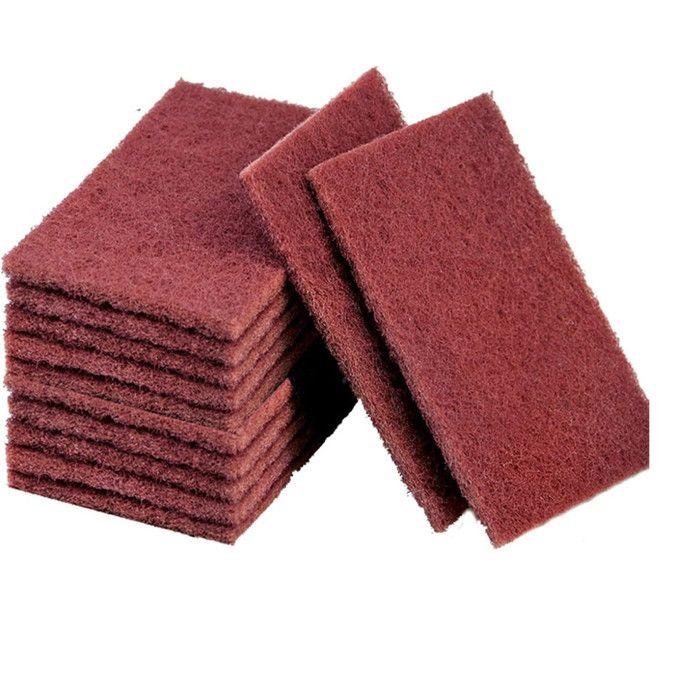 Amaoma Lot 10 pcs Tampons à Récurer Éponge de Nettoyage Cuisine Carborundum Décontamination Résistant Cuisine Plombiers Soudure