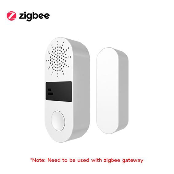 Tuya WiFi/Zigbee Door Window Sensor 130DB Sound Light Alarm Wireless Door Detector SmartLife APP Remote Control for Google Home