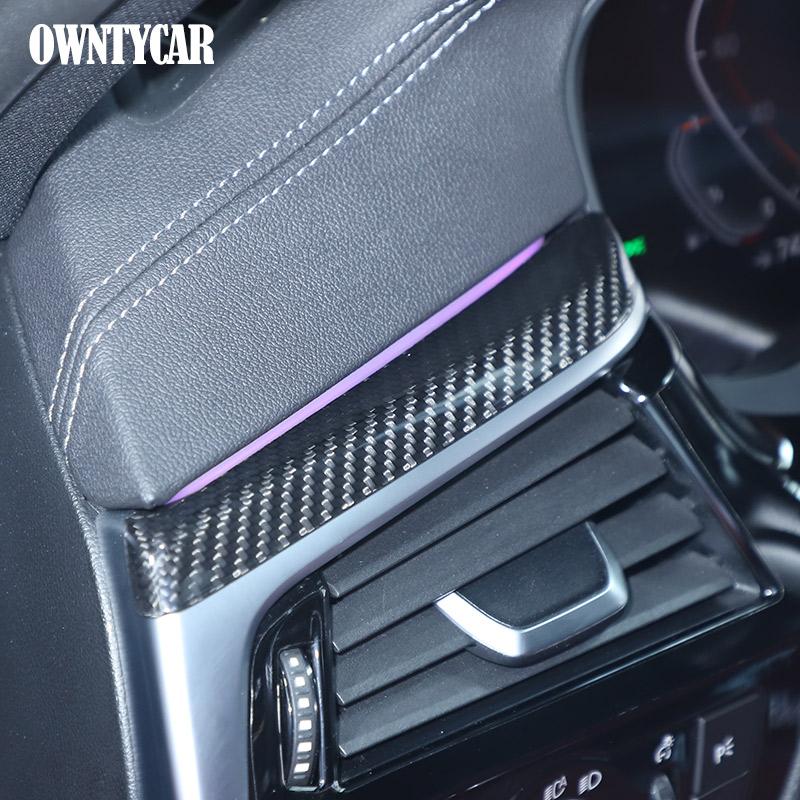 For 2017-23 BMW 5 Series G30 G38 For 6 Series GT G32 2018-21 Real Carbon Fiber Center Console dashboard panel Decorative Strip