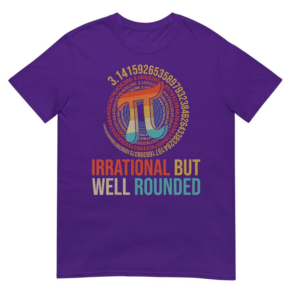 Irrational But Wellrounded Pi Digits Design Tshirt
