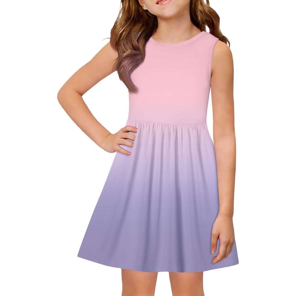 Abito estivo da principessa per bambina - Abito con corpino a trapezio e cuciture