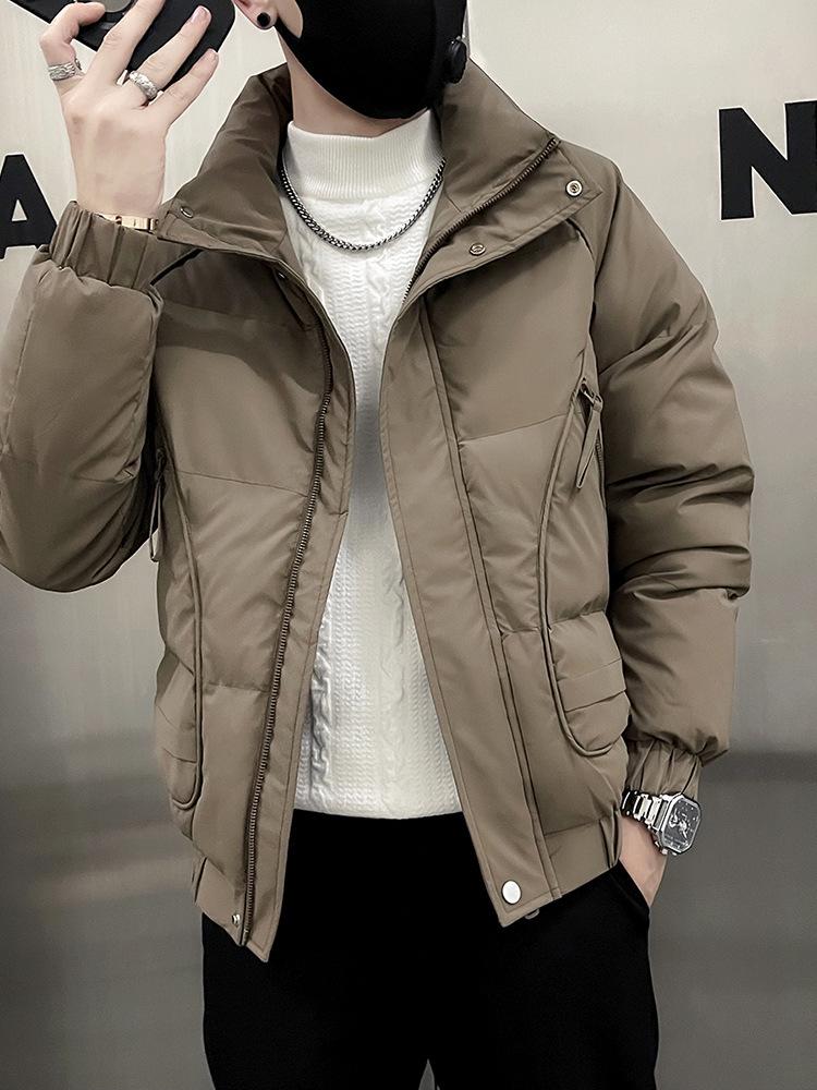 Men's Trendy Thickened Cotton Winter Jacket - Stylish Short Down Coat