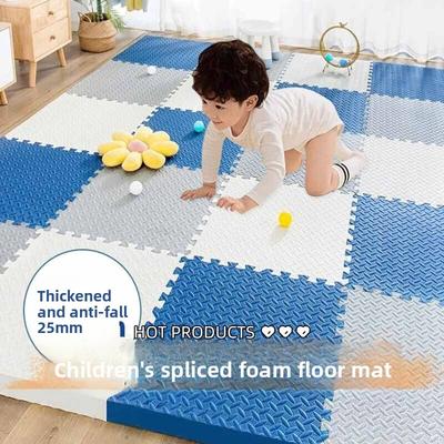 Ekstra Kalın Geçmeli Oyun Matı Kaymaz Köpük Yer Karoları Çocuklar ve Bebekler İçin Yumuşak Kreş Emekleme Matı Bebek Oyun Odası, Oturma Odası Spor Salonu İçin