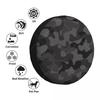 Black Camouflage Car Tire Dust Cover SUV Truck Travel Trailer,Waterproof Tires 14" 15" 16" 17" Wheel Cover Spare Tire Cover