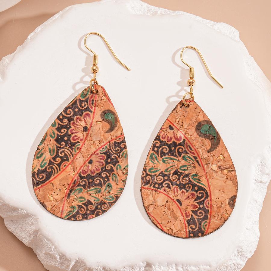 

Ethnic Style Geometric Round Ear Hook Bohemian Retro High-end Earrings