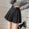 2024 Slimming Women's High Waist A-Line Woolen Pleated Skirt Pants for Winter