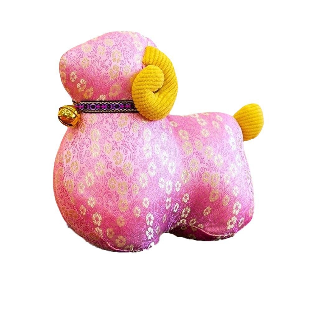 Year of The Sheep Chinese Zodiac Sheep Toy Soft Fluffy Animal Mascot Chinese New Year Gift