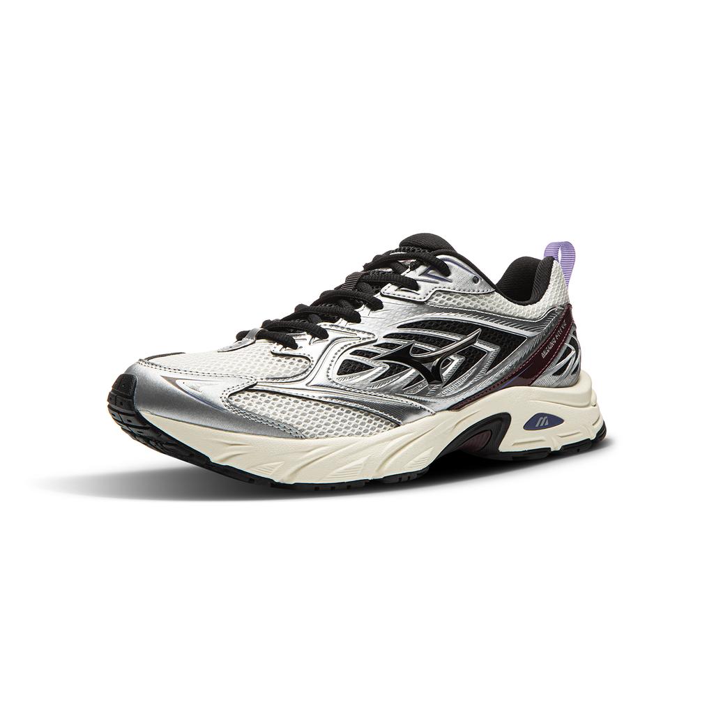 Mizuno FIYI V2 Textile, Synthetic Leather Reflective Low top Running Shoes Unisex Silver D1GH241515