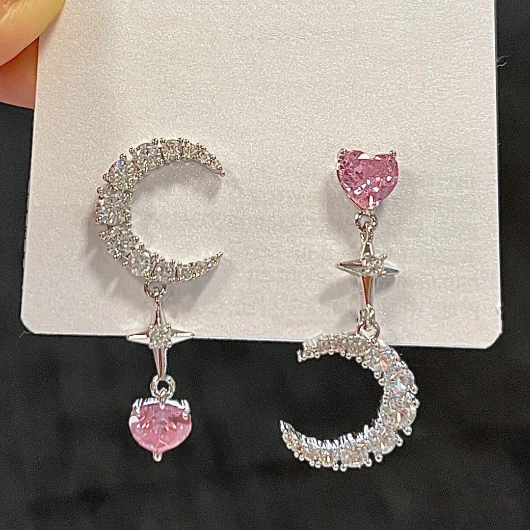 

Модные романтичные блестящие розовые серьги-бабочки с кристаллами для женщин, серьги-подвески с цирконом в виде капли воды, длинные серьги с кисточками, свадебный циркон